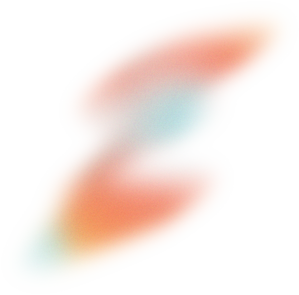 Glowy Gradient Abstract Brush Stroke Blob